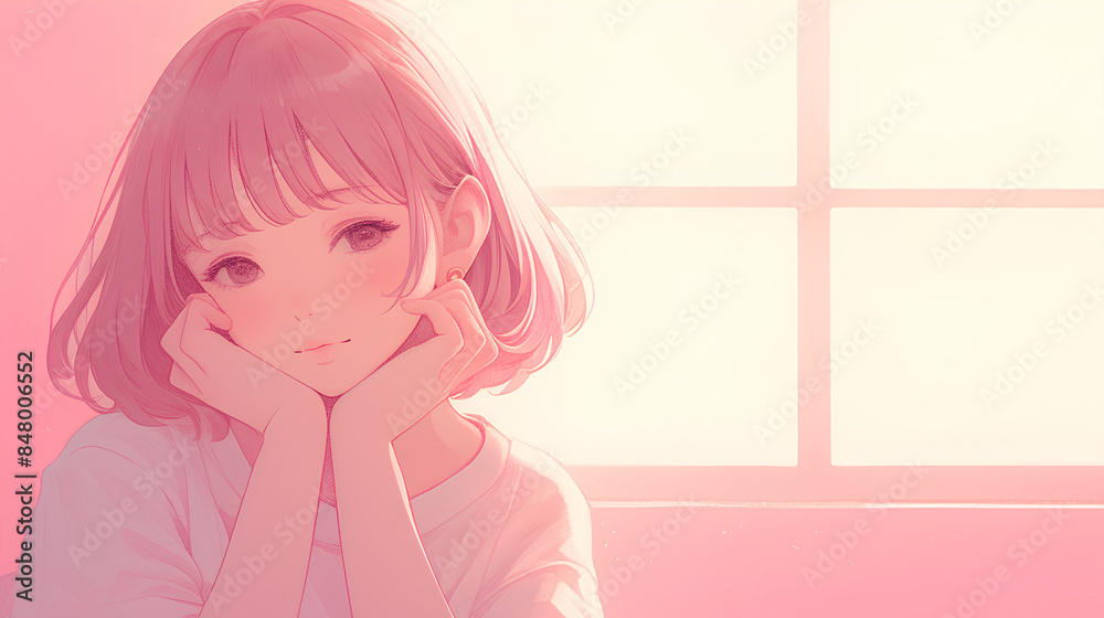 anime shy beautiful girl kawaii background anime shy beautiful girl kawaii background