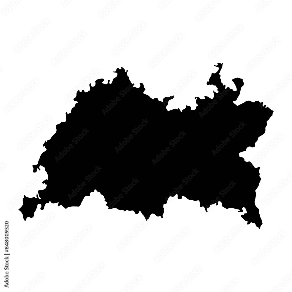 Tatarstan map, administrative division of Russia. Vector illustration. Tatarstan map, administrative division of Russia. Vector illustration.