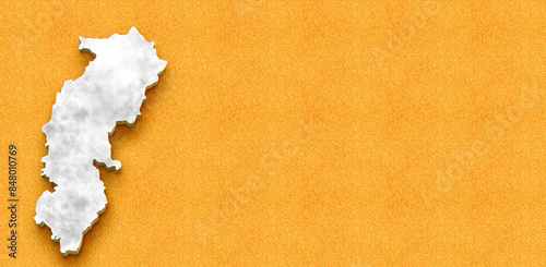 Fototapeta Chhattisgarh 3D Map