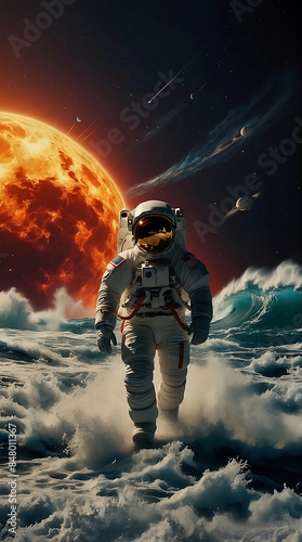astronaut in space