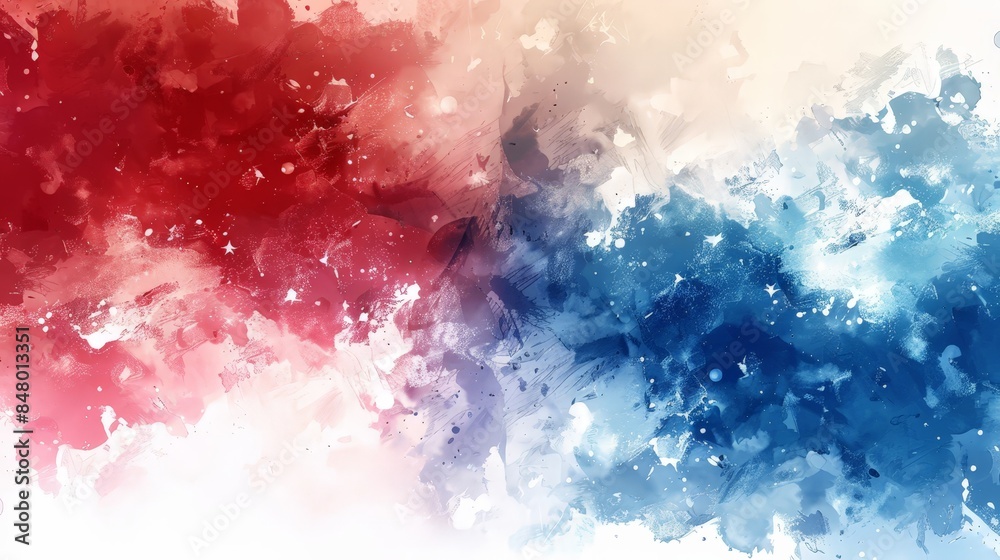 Serene Independence - Minimalist Digital Artwork Background in Red, White, and Blue for Elegant Holiday Designs Serene Independence - Minimalist Digital Artwork Background in Red, White, and Blue for Elegant Holiday Designs