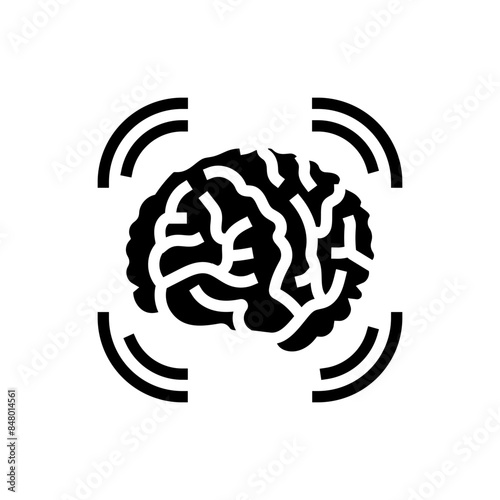 concussions household injury accident glyph icon vector. concussions household injury accident sign. isolated symbol illustration