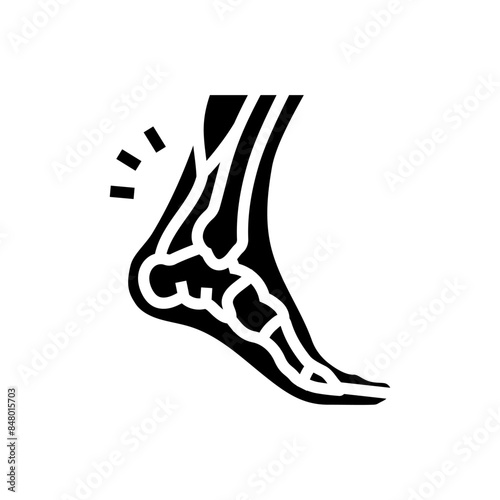 sprain household injury accident glyph icon vector. sprain household injury accident sign. isolated symbol illustration