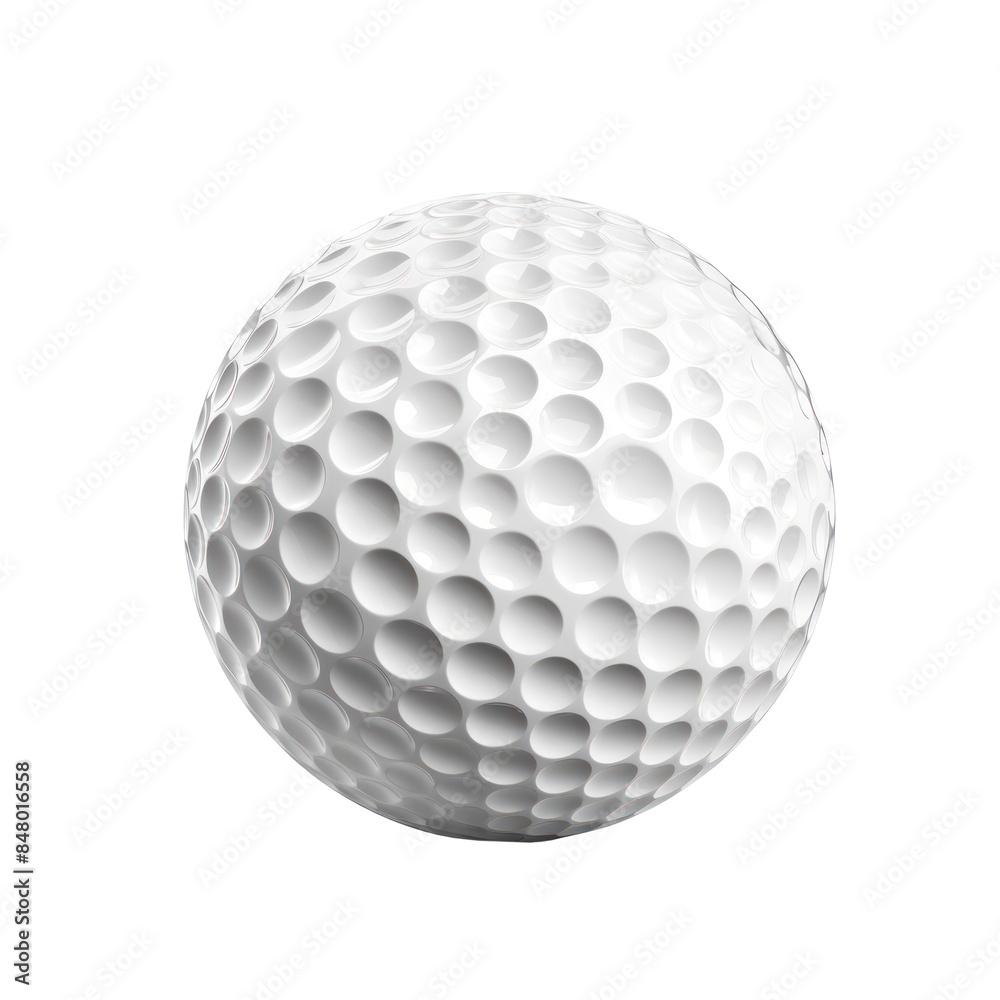 Single golfball ball isolated on transparent background cutout, PNG file, template for artwork design. Single golfball ball isolated on transparent background cutout, PNG file, template for artwork design.