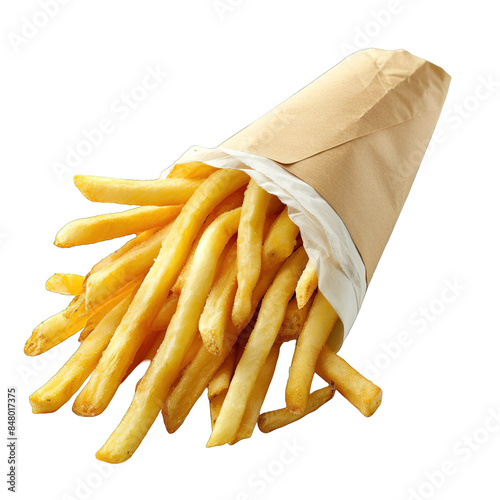 Collection of fries in cones Png
