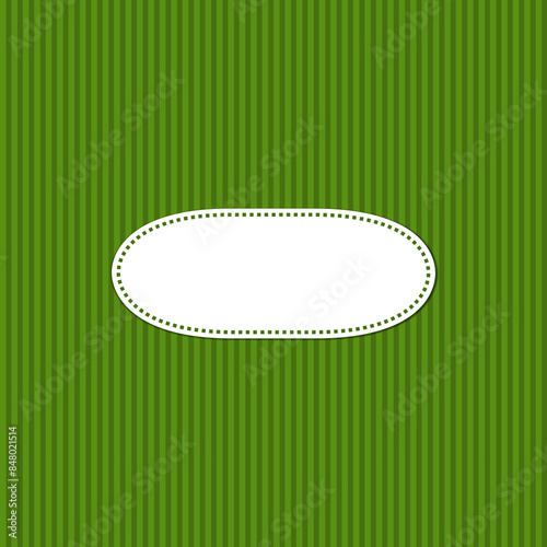 Gestreifter Hintergrund grün mit ovalem Textfreiraum photo