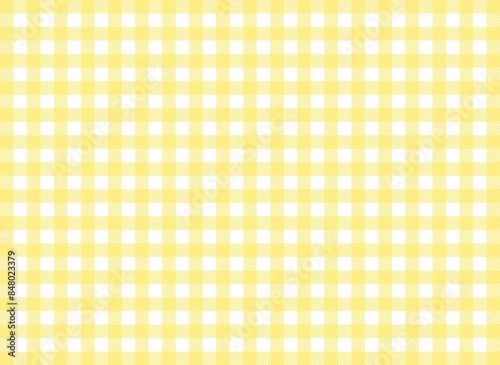 Tischtuch Textur kariert in gelb und weiß