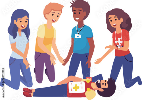 First Aid Emergency Scene