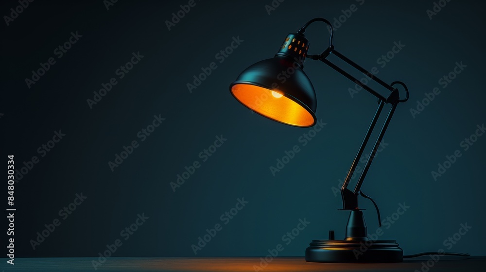 Table lamp against a black background Warm white light Looks outstanding and bright Create a cheerful and lively atmosphere. There is space left for text. Table lamp against a black background Warm white light Looks outstanding and bright Create a cheerful and lively atmosphere. There is space left for text.