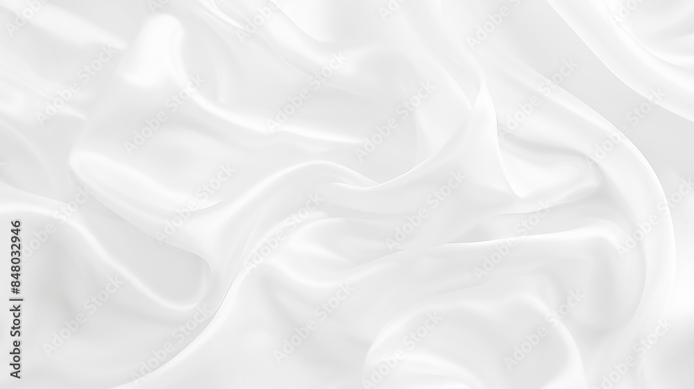 Fototapeta premium Abstract white paper wave background. White wave curve lines banner background design. White wave modern abstract background design. Space style. white background.