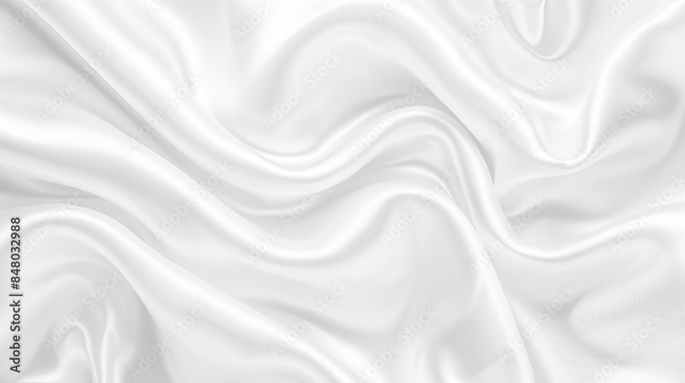 Obraz premium Abstract white paper wave background. White wave curve lines banner background design. White wave modern abstract background design. Space style. white background.