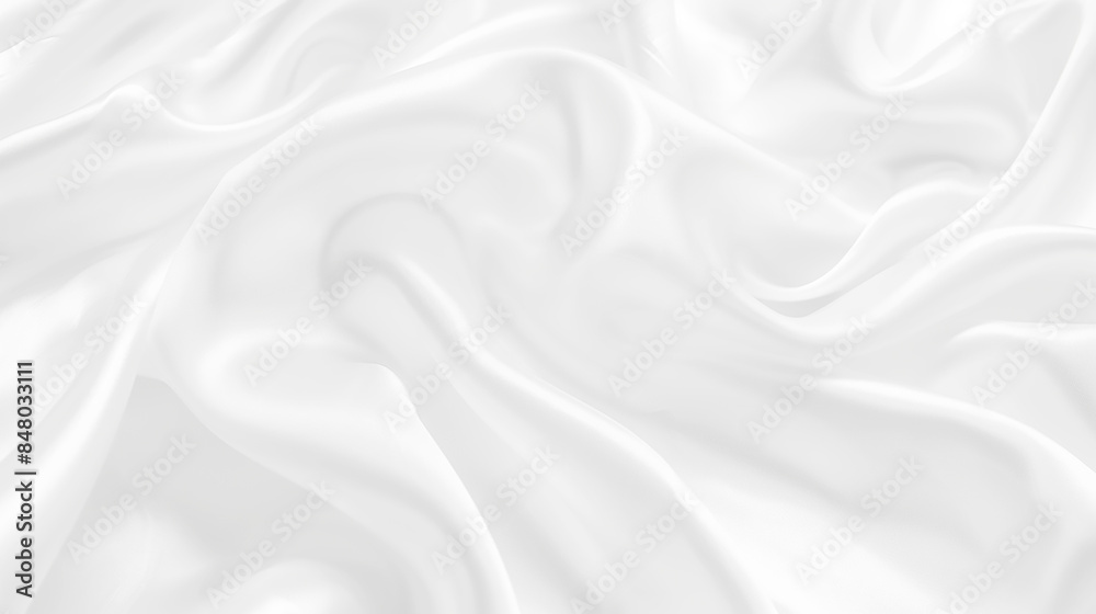 Naklejka premium Abstract white paper wave background. White wave curve lines banner background design. White wave modern abstract background design. Space style. white background.