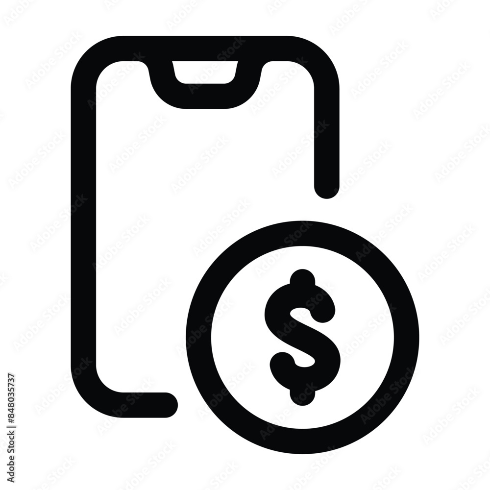 Simple Mobile Banking icon. The icon can be used for websites, print templates, presentation templates, illustrations, etc Simple Mobile Banking icon. The icon can be used for websites, print templates, presentation templates, illustrations, etc