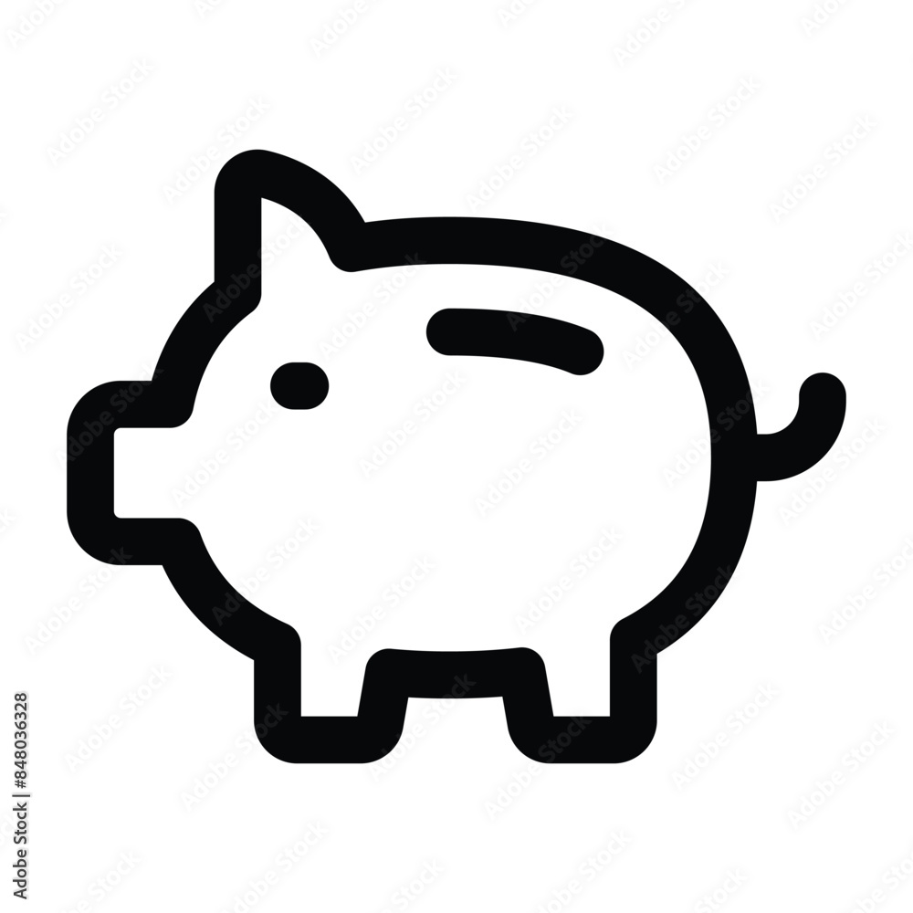 Simple Piggybank icon. The icon can be used for websites, print templates, presentation templates, illustrations, etc Simple Piggybank icon. The icon can be used for websites, print templates, presentation templates, illustrations, etc