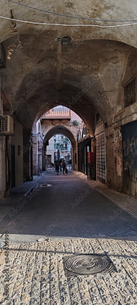 Fototapeta premium The old city of Jaffa is one of the most beautiful architectural monuments of modern Tel Aviv. Israel 2024