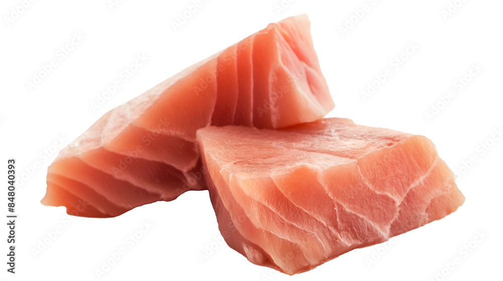 tuna fish meat isolated on transparent background, raw meat cut out tuna fish meat isolated on transparent background, raw meat cut out