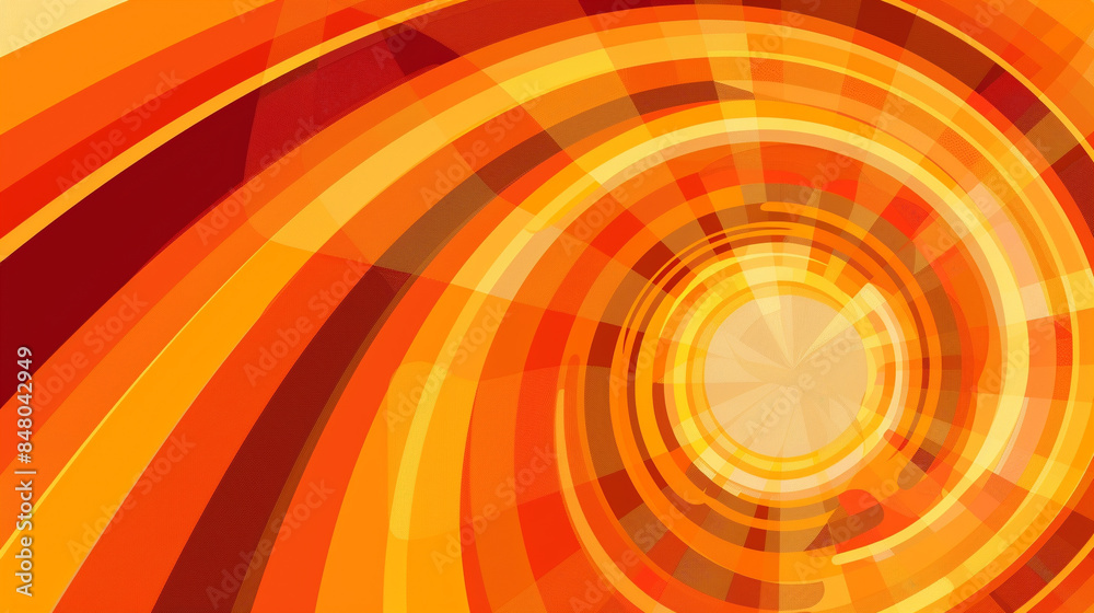 Orange and Tangerine retro groovy background presentation design Orange and Tangerine retro groovy background presentation design