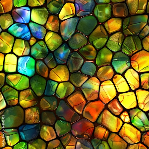 Stained glass background repeat