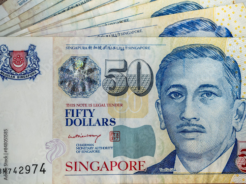 Photography Singapore dollar money background
