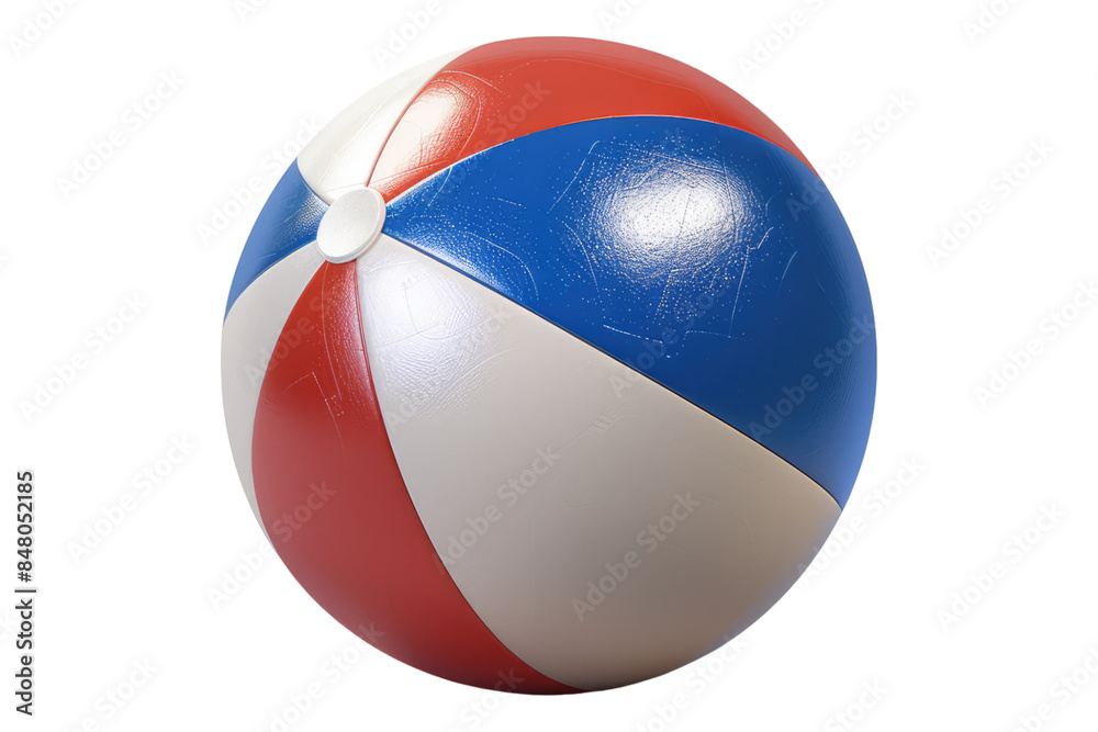 Obraz premium Beach ball isolated on transparent background