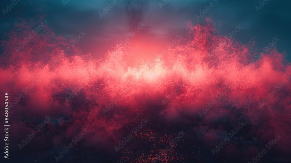 Obraz premium Red and black pure smoke background white high quality wallpaper 8k