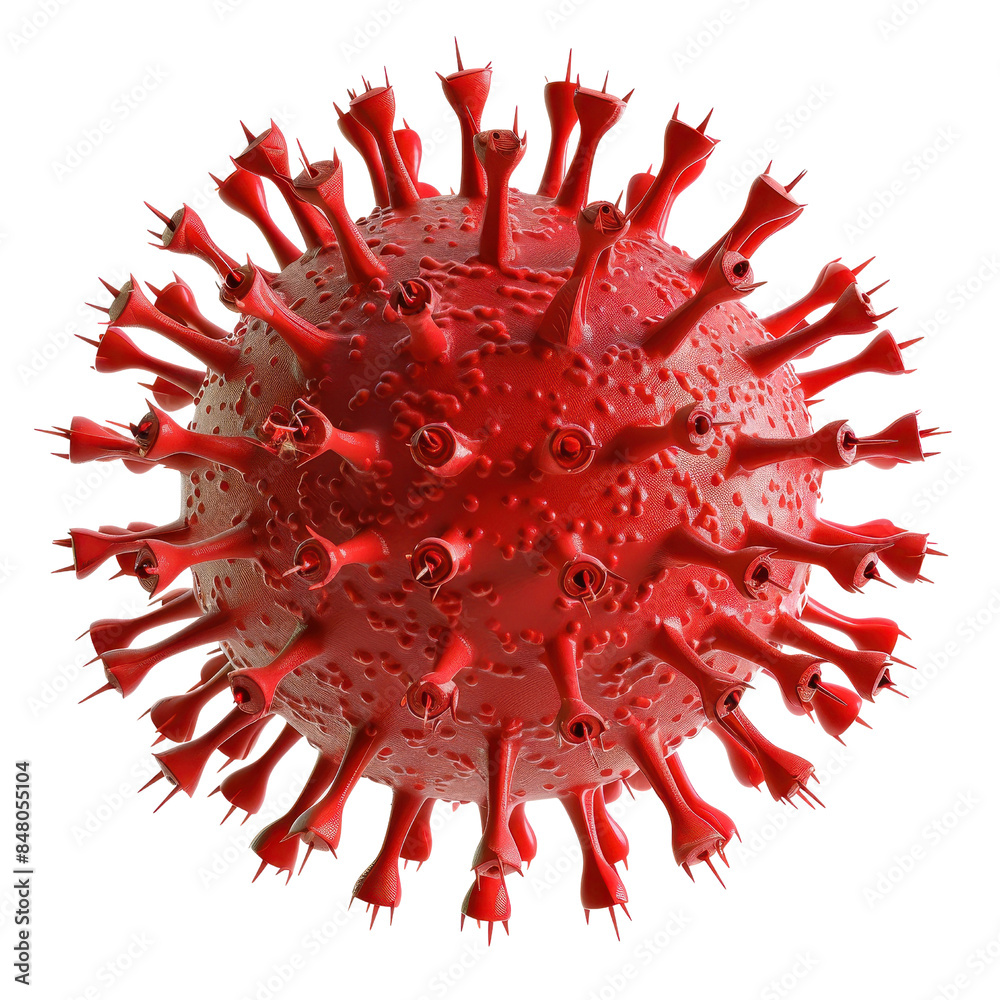 Flu Virus with Spikes cut out transparent isolated on white background PNG file
Flu Virus with Spikes cut out transparent isolated on white background PNG file