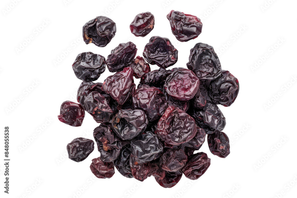 Delicious dried berry isolated on transparent background