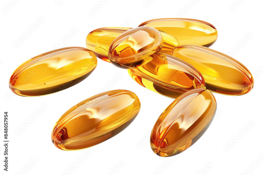 Omega 3 fish oil isolated on transparent background Omega 3 fish oil isolated on transparent background