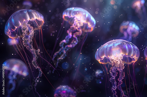jellyfish in the aquarium