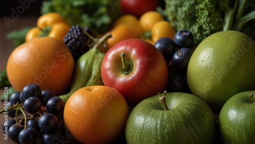 Assortment of Fresh Fruits and Vegetables