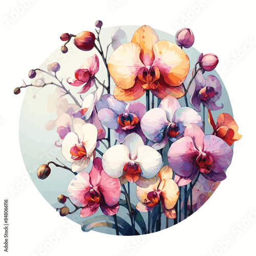 Classic Style Watercolor Floral Frame Designs