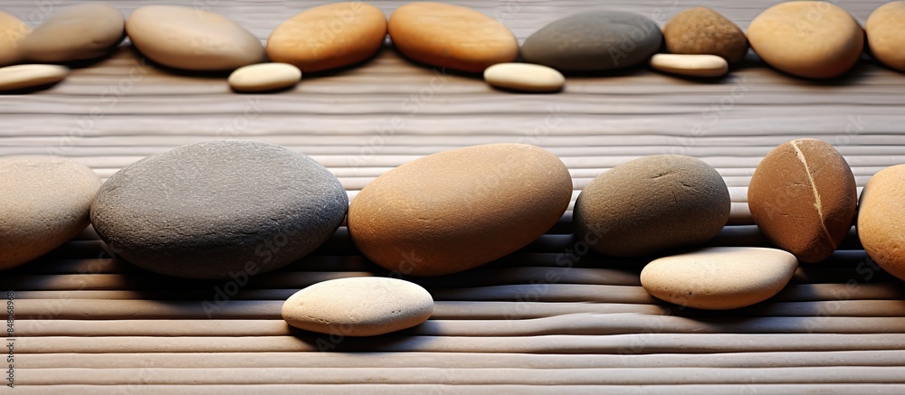 pattern background reflexology pathway using group of rounded stone. Creative banner. Copyspace image pattern background reflexology pathway using group of rounded stone. Creative banner. Copyspace image
