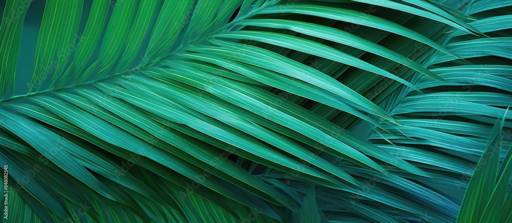 Bright colored sheet of palm Exotic plant Conceptual contemporary art Summer style Art gallery design Creative modern. Creative banner. Copyspace image Bright colored sheet of palm Exotic plant Conceptual contemporary art Summer style Art gallery design Creative modern. Creative banner. Copyspace image