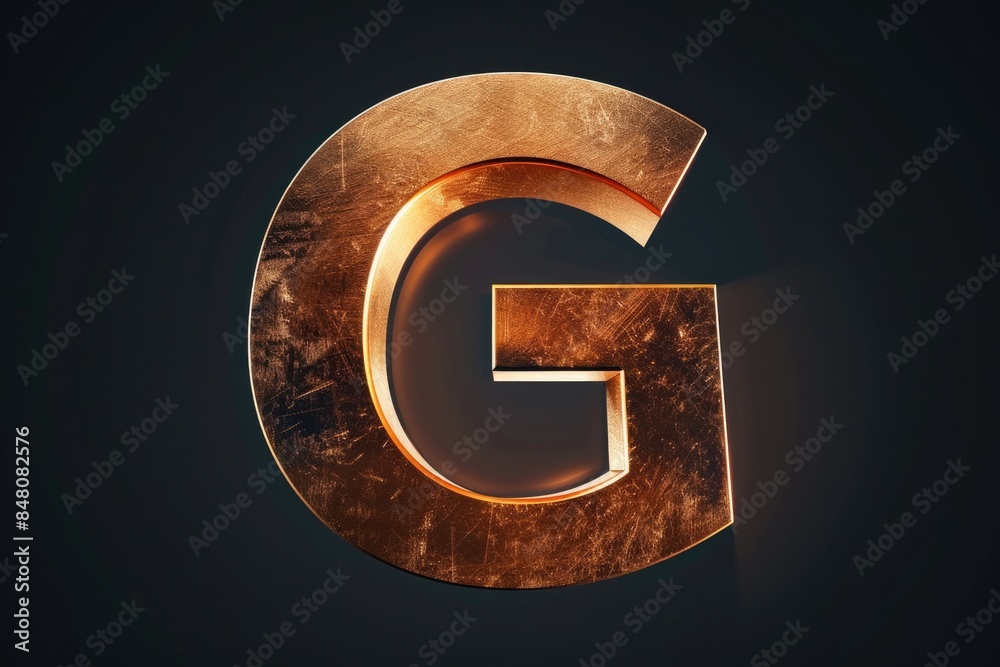 A stylized golden letter 'G' on a black background A stylized golden letter 'G' on a black background