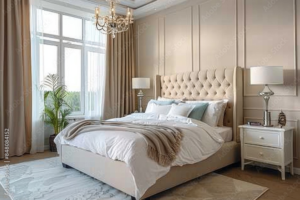 Fototapeta premium Elegant Modern Bedroom