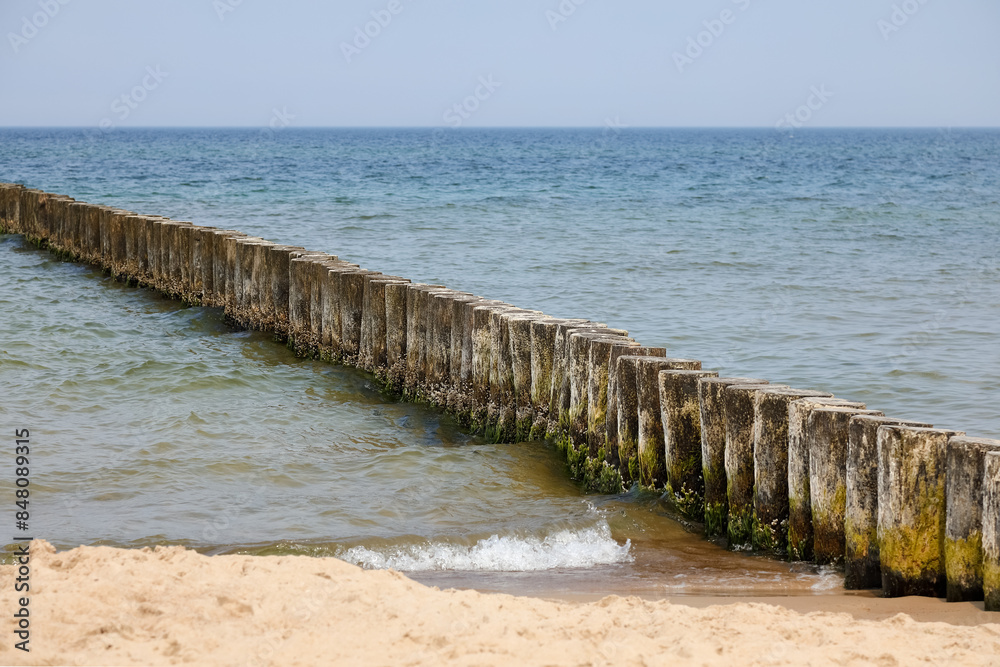 Φωτογραφία The Baltic Sea coast seen from Ustronie-Morskie, West Pomerania in Poland
