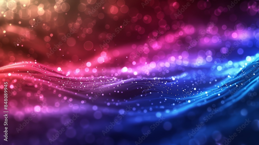 A colorful abstract background with bubbles and stars, AI A colorful abstract background with bubbles and stars, AI