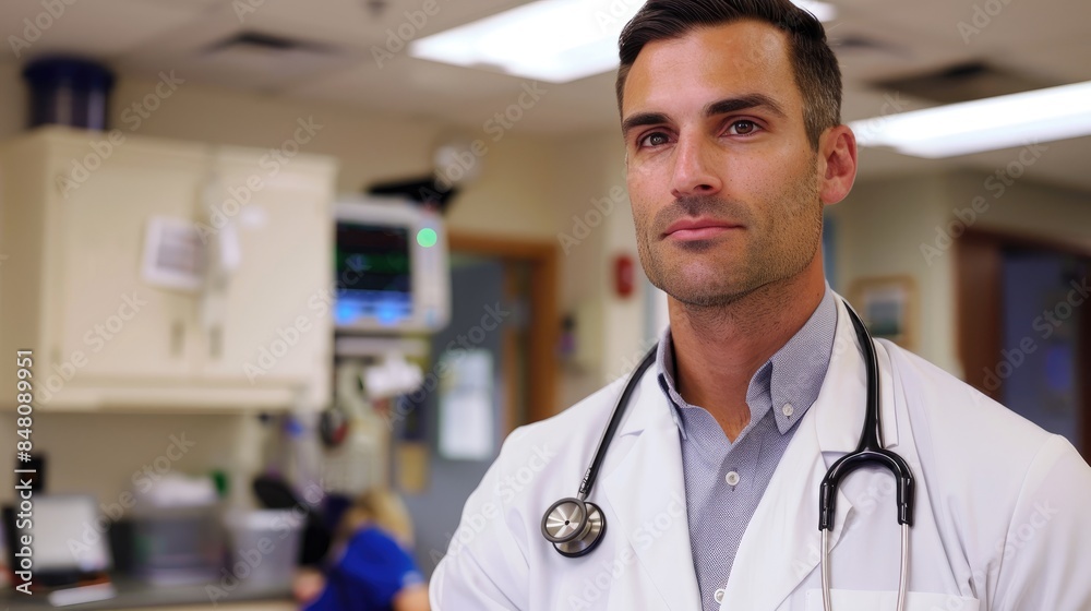 Doctor man , woman, nurse in Hospital Doctor man , woman, nurse in Hospital