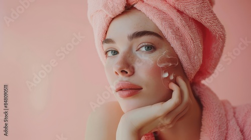 women cozy morning routine ...