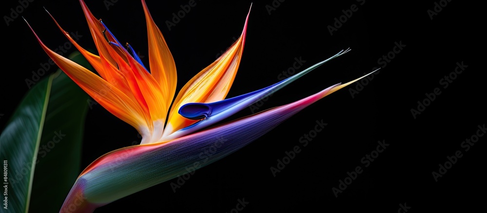 strelitzia reginae bird of paradise beautiful and exotic flower very colorful. Creative banner. Copyspace image strelitzia reginae bird of paradise beautiful and exotic flower very colorful. Creative banner. Copyspace image