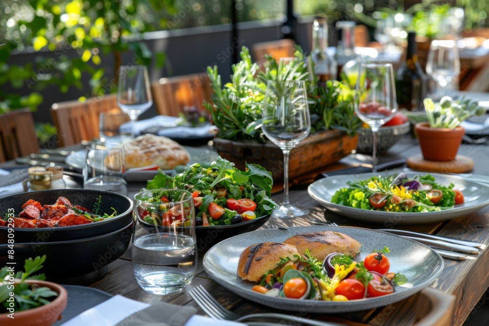 Inviting outdoor dining setup Inviting outdoor dining setup