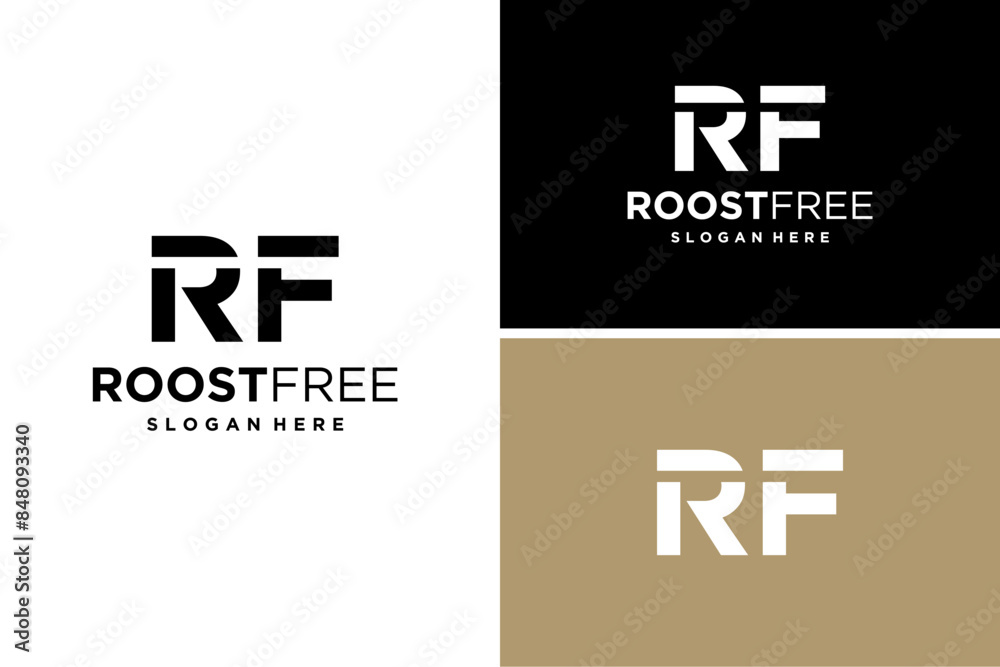 letter RF. FR logo icon incorporate abstract shape in the creative process. letter RF. FR logo icon incorporate abstract shape in the creative process.