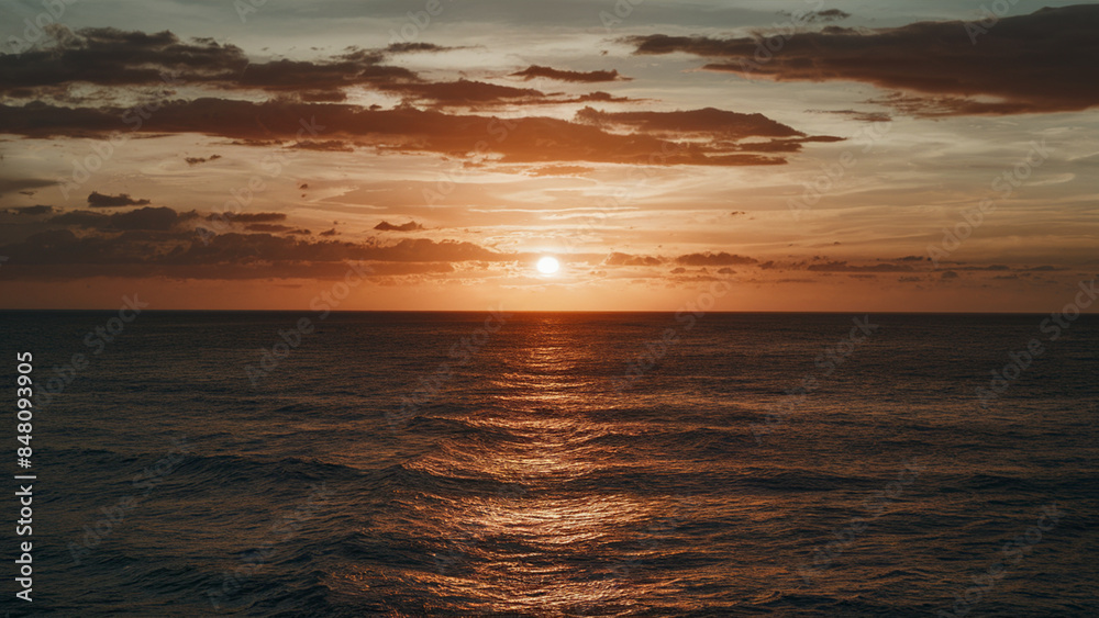 Obraz premium sunset over the sea