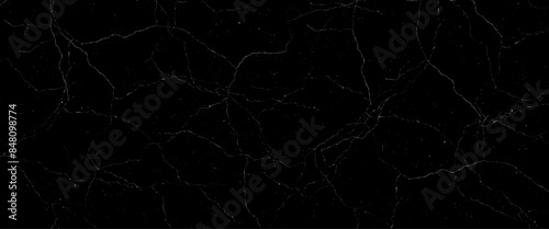 Vector black grunge cracks and scratches background.