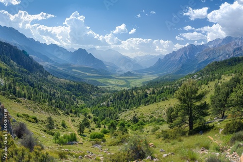 Mountain Valley Panorama © Sandu