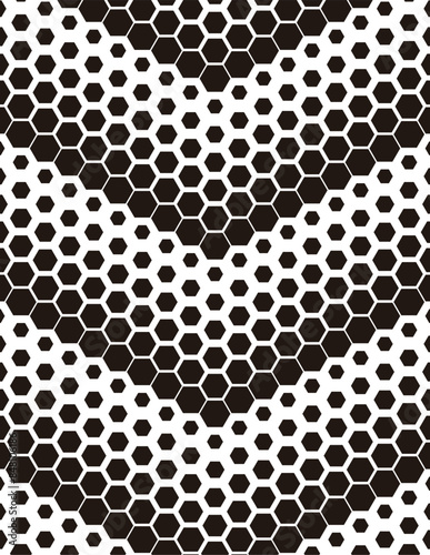 Black and white abstract geometric pattern. Vector Format Illustration. Fully editable vector element 