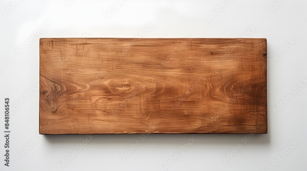Blank Wooden Sign with Smooth Surface and Sharp Edges on White Background Blank Wooden Sign with Smooth Surface and Sharp Edges on White Background