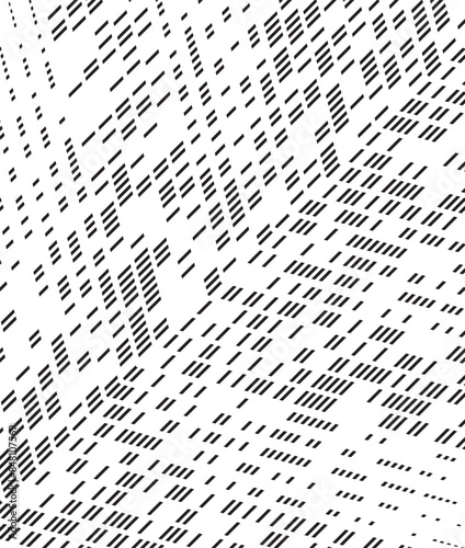 Black and white abstract speed lines pattern. Dynamic diagonal move effect background. Vector Format Illustration 
