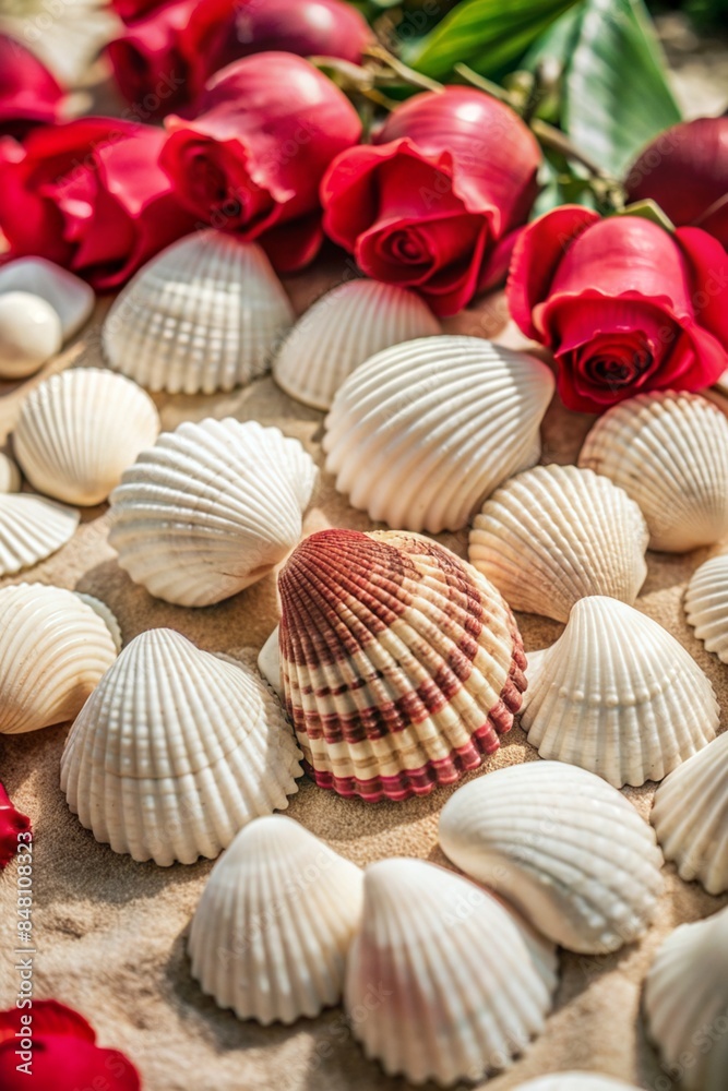 seashells on the sand seashells on the sand