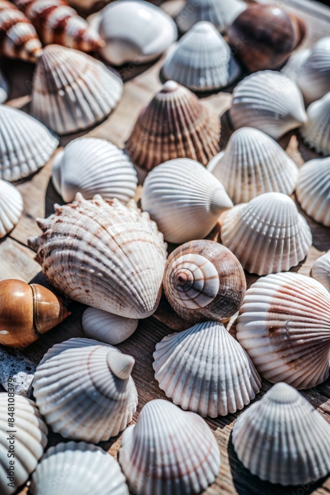 seashells on the sand seashells on the sand